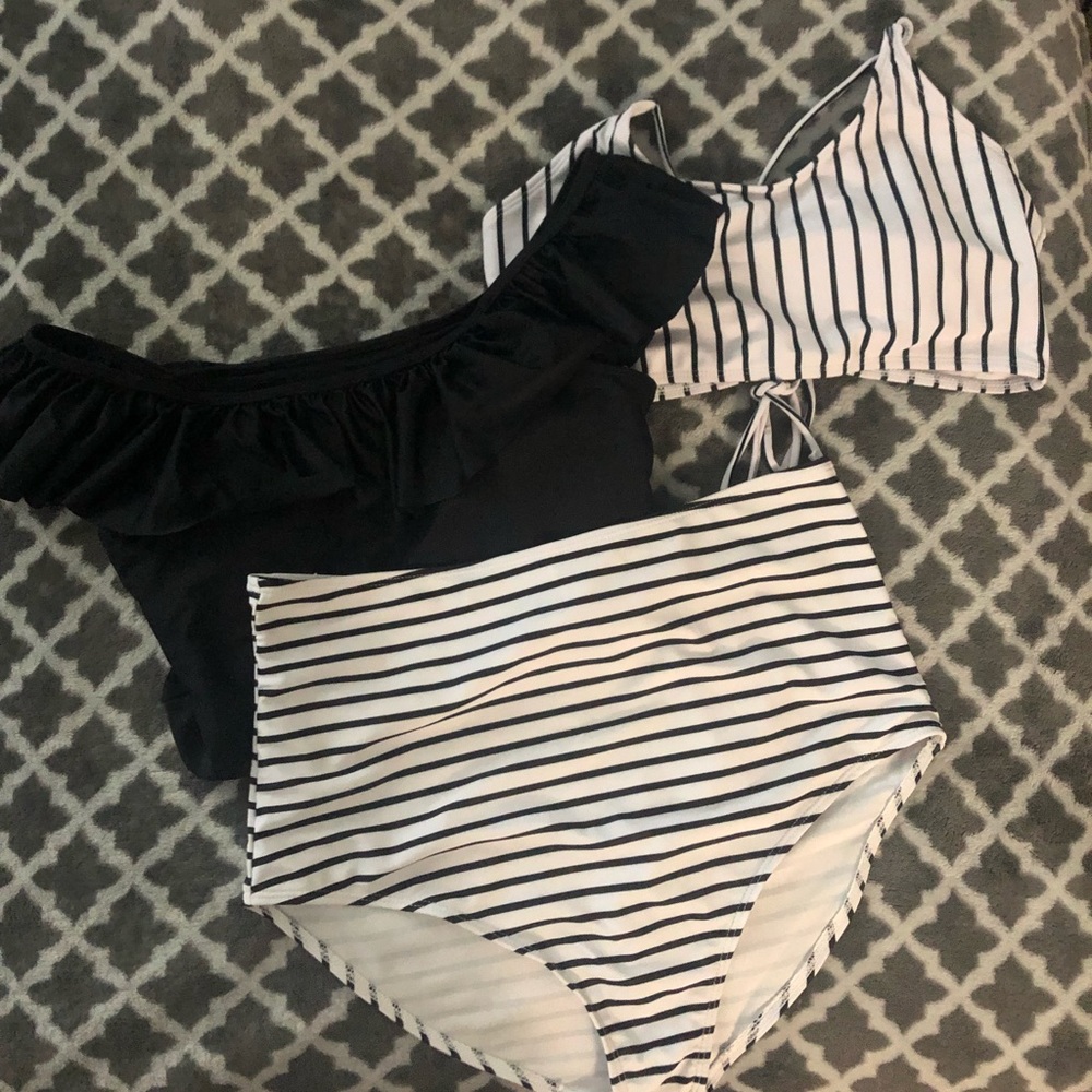 Shein bathing suits- 2 tops 1 bottom
